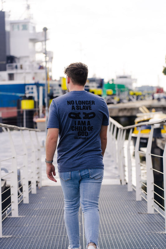 Evertrue T-shirt – Niet langer een slaaf maar een Kind van God | Galaten 4:7 | Christelijke volwassenmode