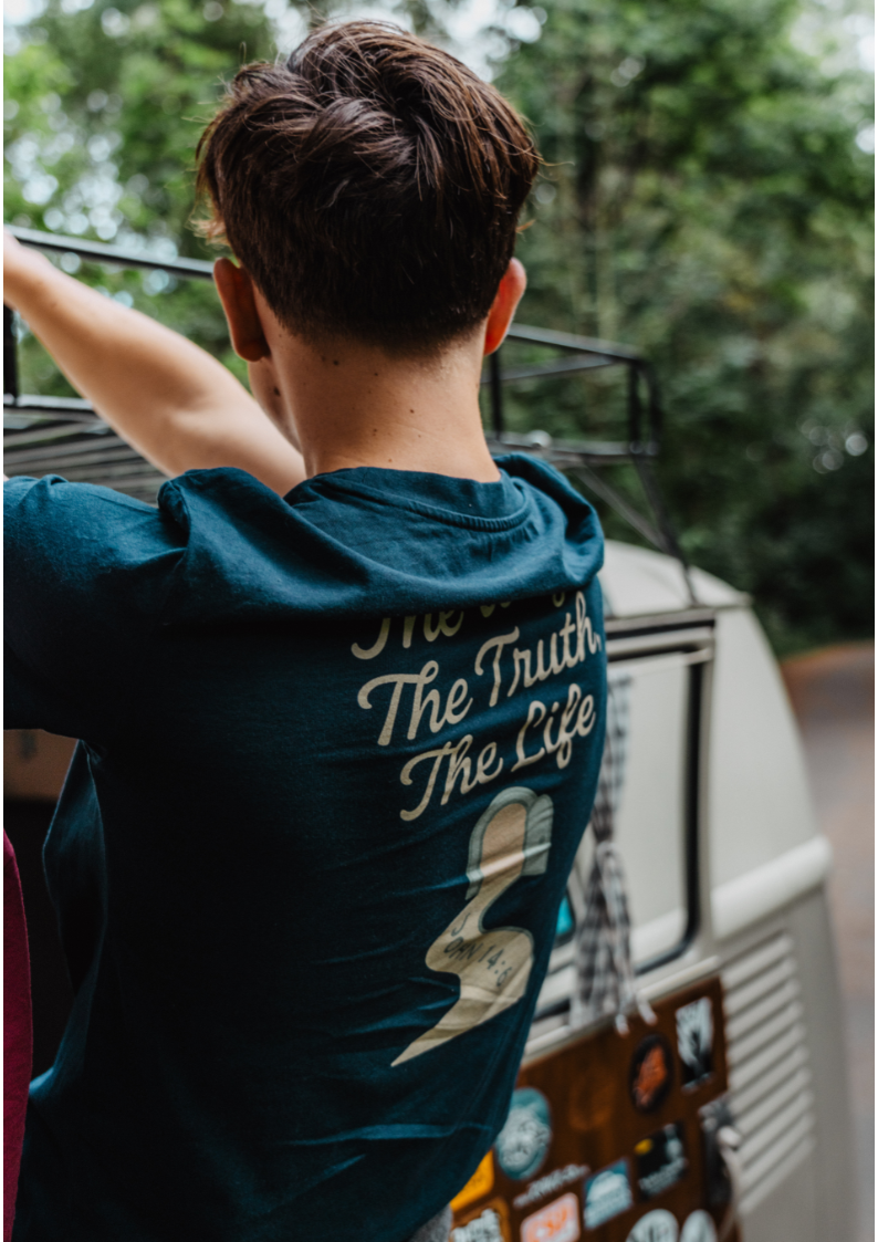 Evertrue T-shirt – De Weg, de Waarheid en het Leven | Johannes 14:6 | Christelijke volwassenmode