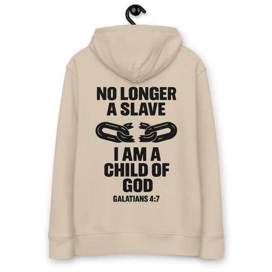 Productomschrijving Je bent geen slaaf meer. Je bent een kind van God. “Dus ben je geen slaaf meer, maar een kind. En als je kind bent, dan heeft God je ook erfgenaam gemaakt.” – Galaten 4:7 Identity over insecurity.Deze Evertrue Hoodie draagt de kern van wie je bent: gekozen, vrijgemaakt en geadopteerd door de Vader.