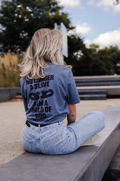 Evertrue T-shirt – Niet langer een slaaf maar een Kind van God | Galaten 4:7 | Christelijke volwassenmode