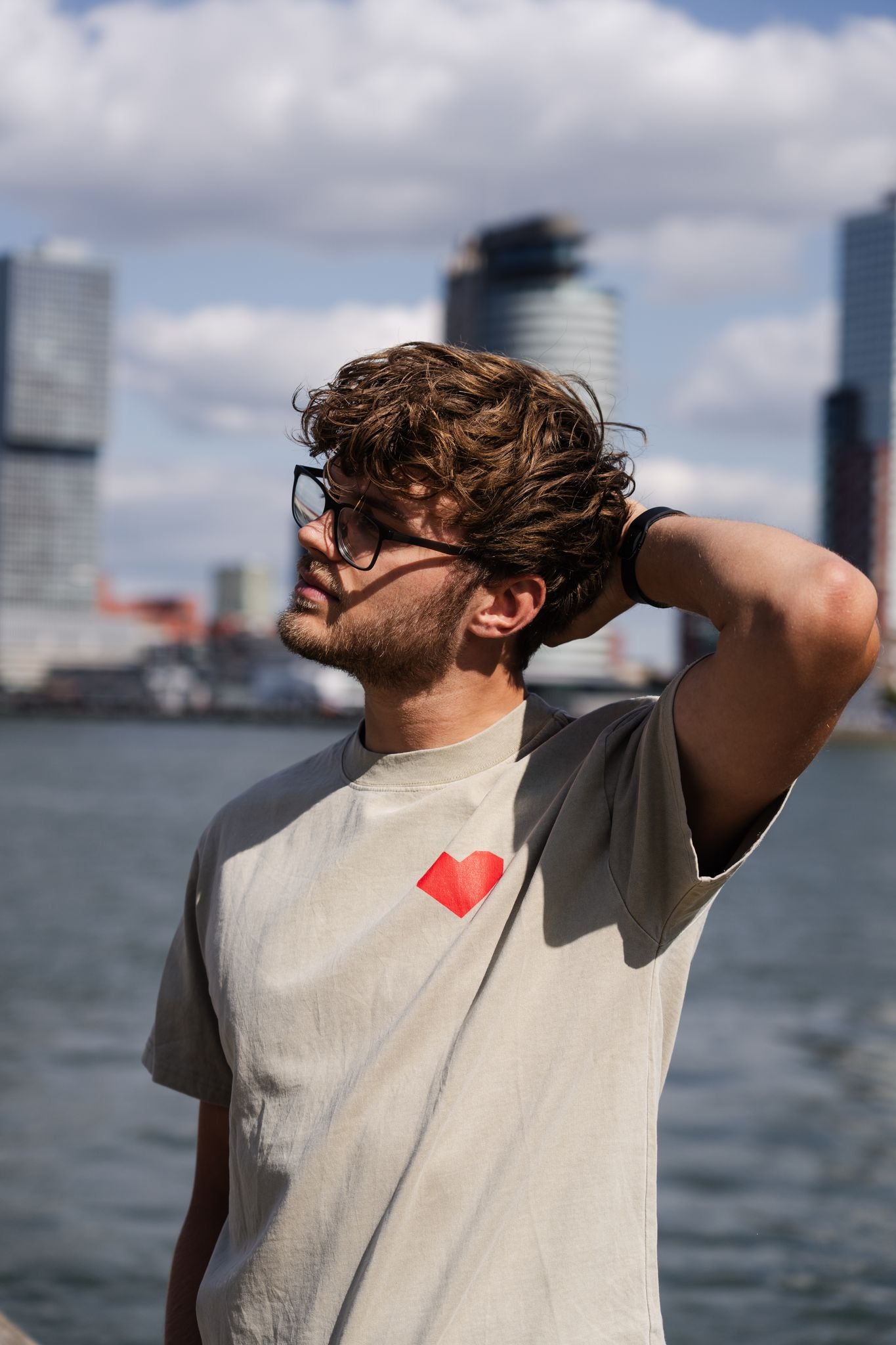 TRØBL Oversized T-shirt – In Touch | Streetwear| Michelangelo-Inspired