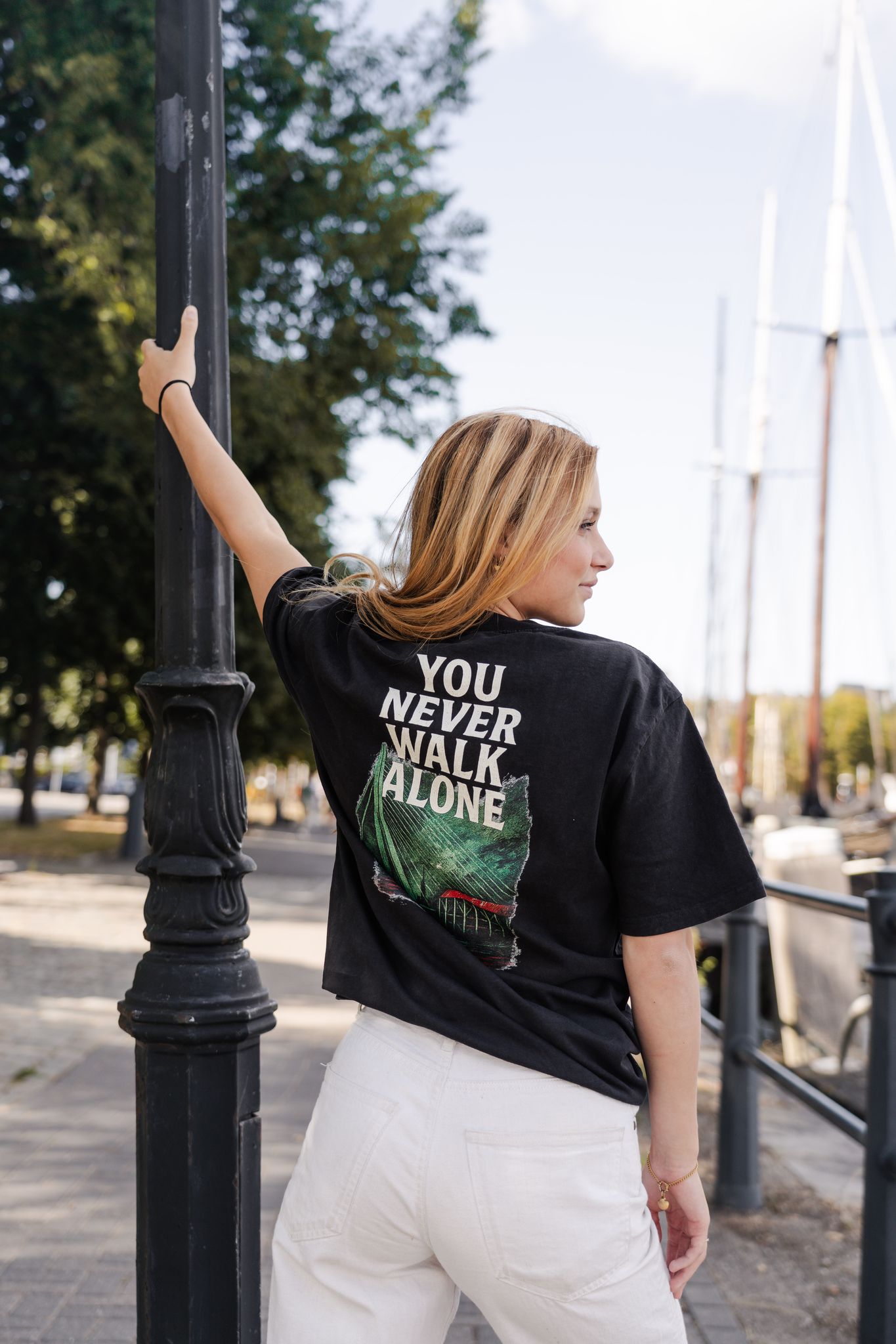 TRØBL Oversized T-shirt – You Never Walk Alone | Rotterdam Streetwear
