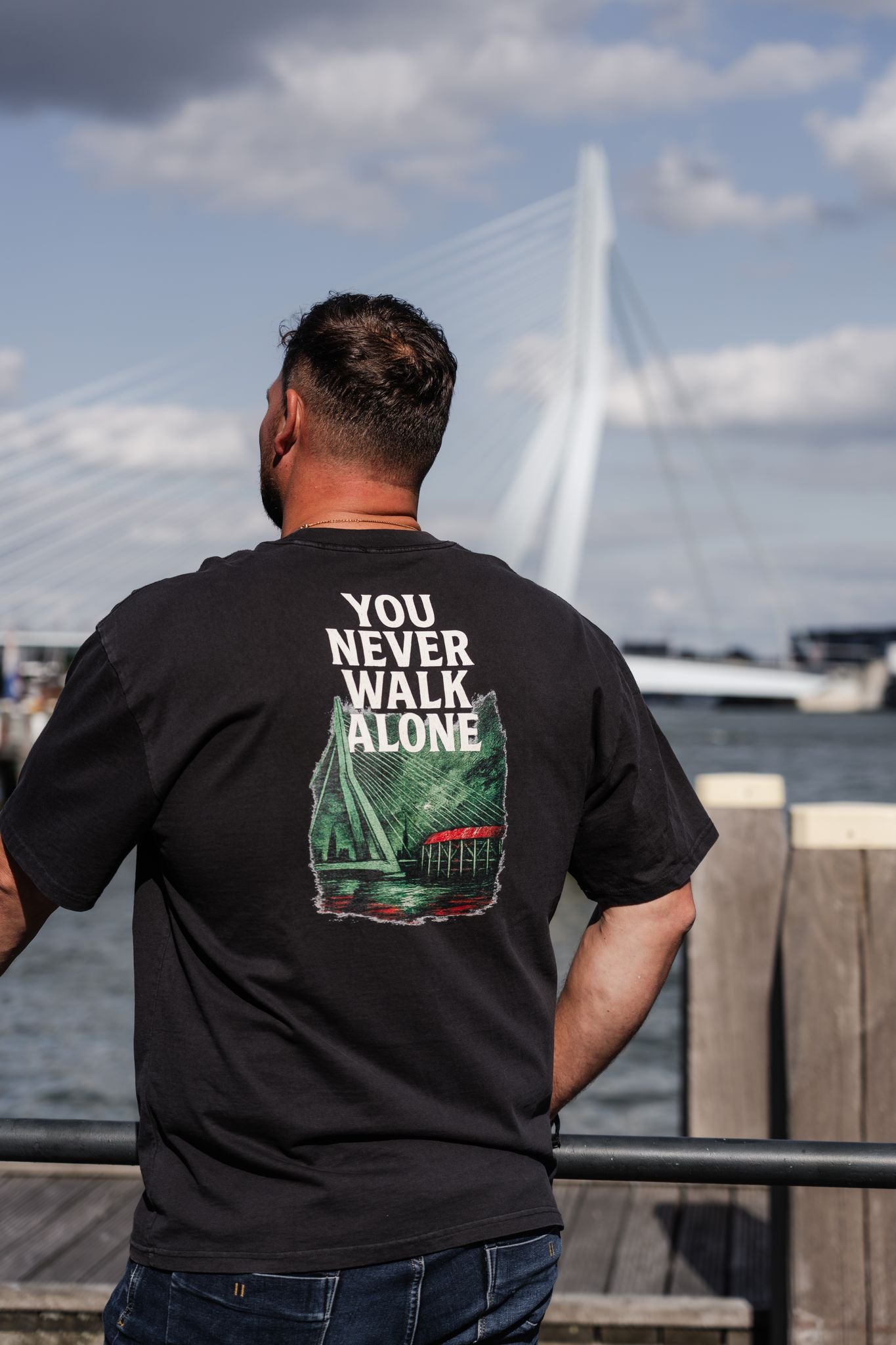 TRØBL Oversized T-shirt – You Never Walk Alone | Rotterdam Streetwear