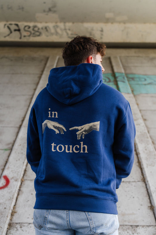 TRØBL Oversized Hoodie – In Touch | Streetwear | Inspired by Michelangelo
